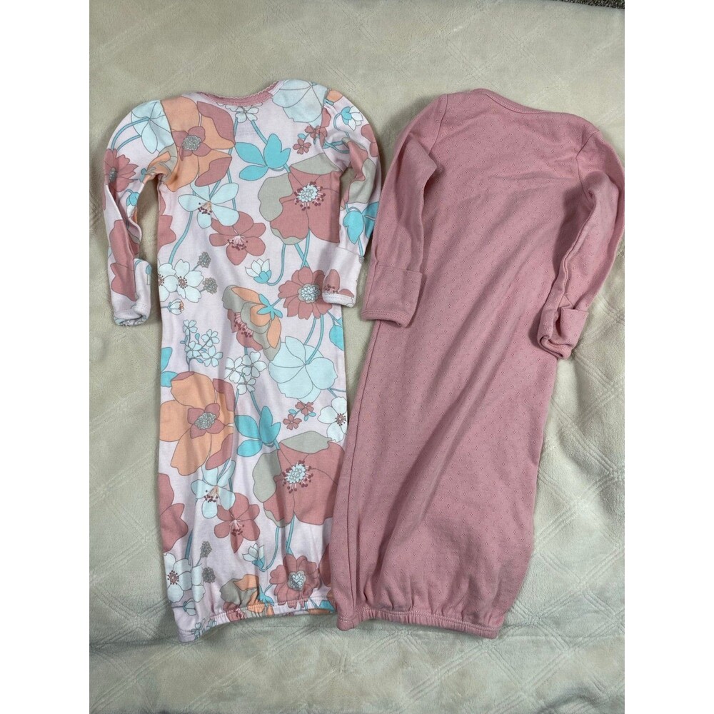 Carter’s 2 Pack Baby Girl Sleep Gown Set Floral Pink 3 Months